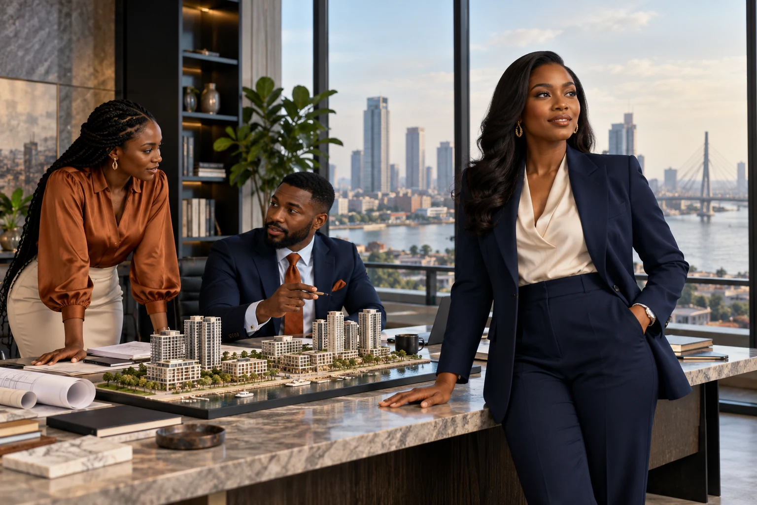 A Nigerian property team shaping a thoughtful home search
